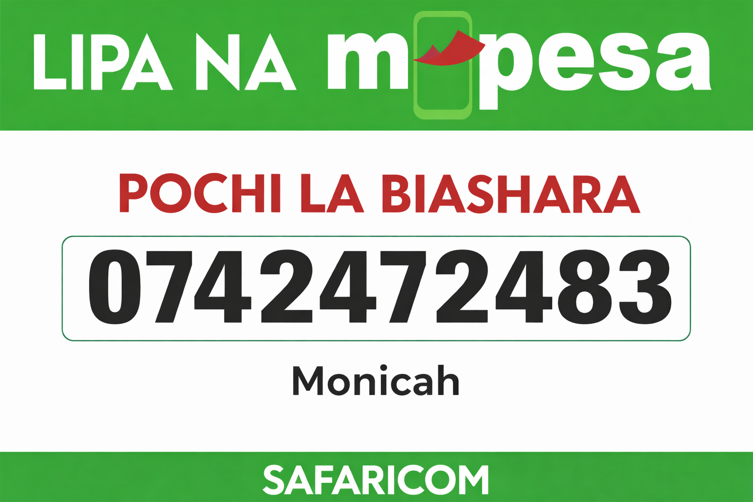 Lipa na M-Pesa Pochi la Biashara